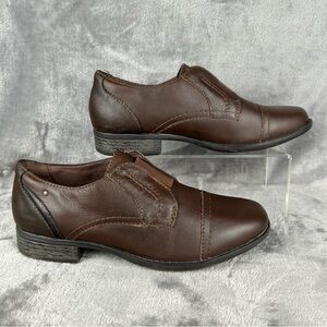 Earth‎ Origins Shoes Womens 9 Navigate Nate Dress Slip On Cap Toe Loafer Brown